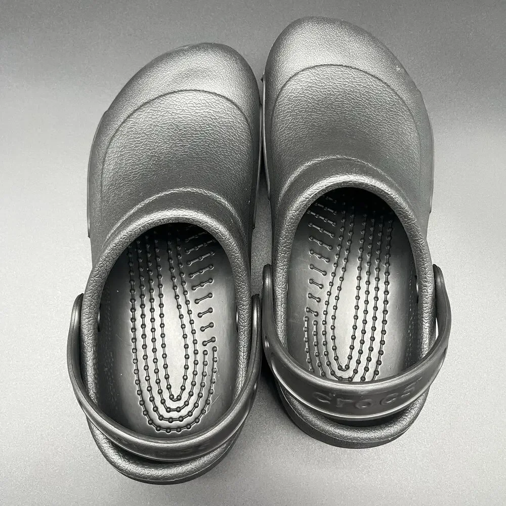 Crocs Bistro Clog Unisex Black Slip On Men's‎ 6 | Women's 8 Non Slip